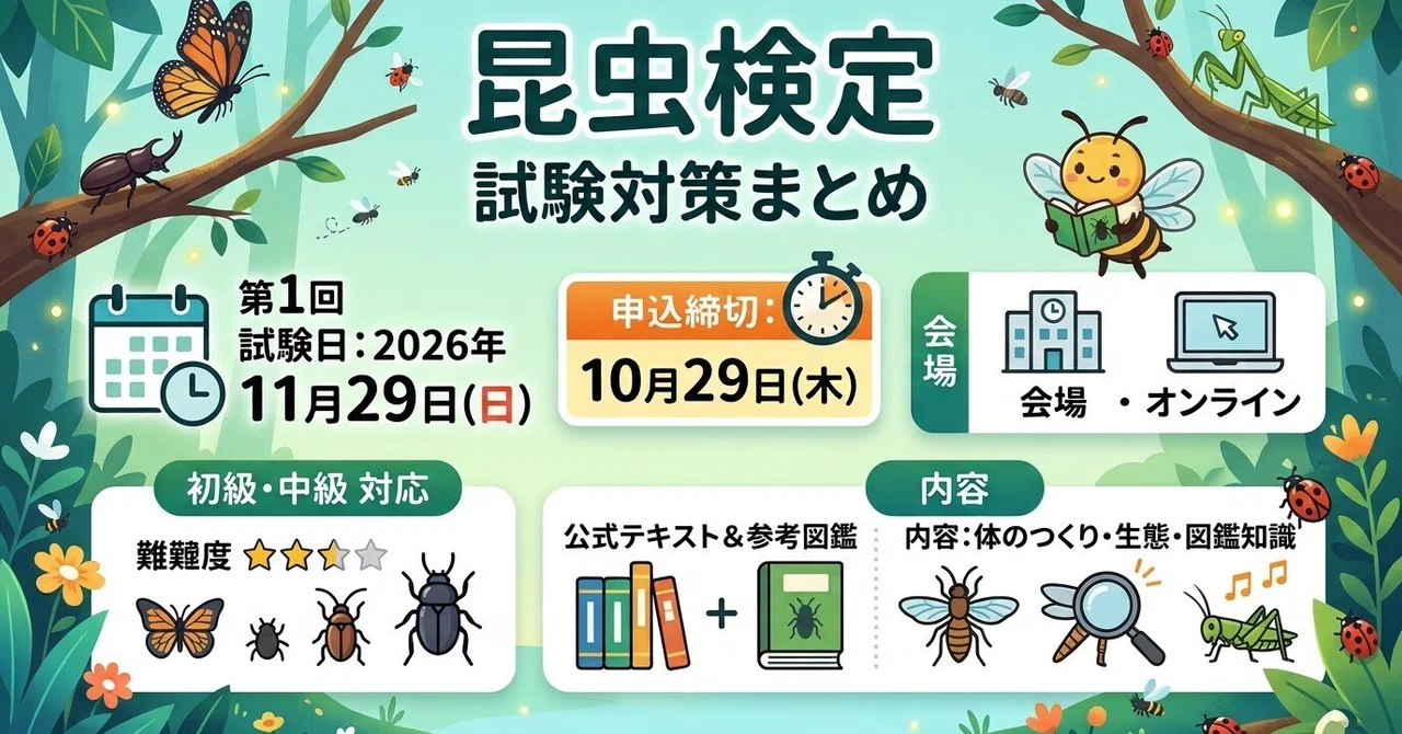 Insect Certification Exam Preparation Summary｜platypus2000jp