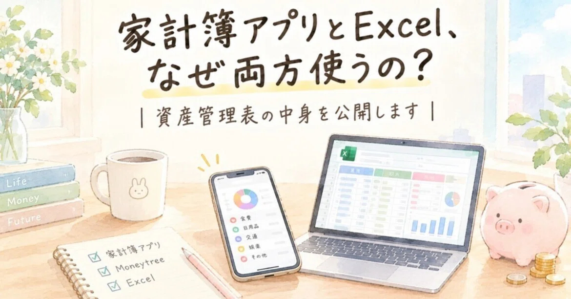 [My Asset Management Method] Why use both a household account book app ...