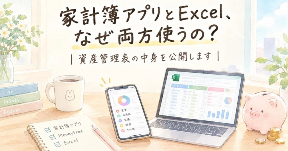 [My Asset Management Method] Why use both a household account book app ...