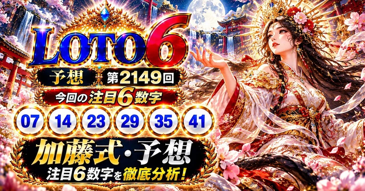 🎯 [Loto 6] Draw 2149 Prediction | Don't chase the previous numbers too ...
