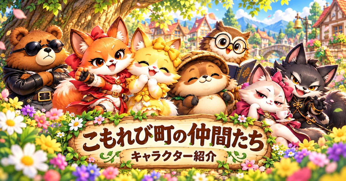 [Character Introduction] Friends of Komorebi Town | After Episode 10 ...