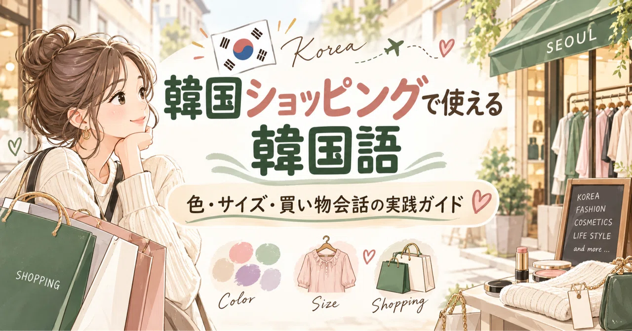 Korean for Shopping in South Korea | A Practical Guide to Colors, Sizes ...