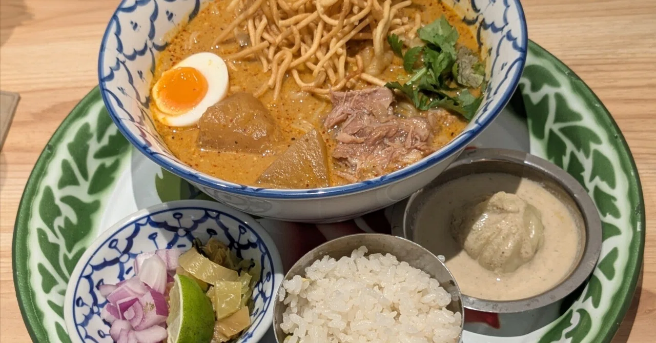 Momofuku x Akatsutei Creative Khao Soi Set Meal @ Menya Aka-Fuku ...