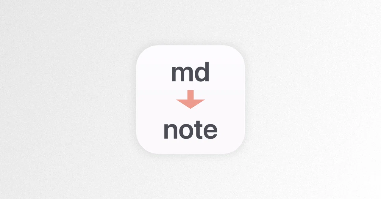An app that converts Markdown text for the note post editor｜#p