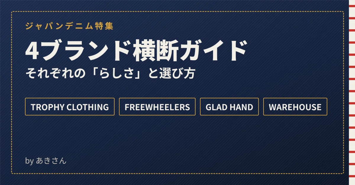 Japan Worldview Introduction to Japanese Denim | Comparing the 'Character' of Trophy ...