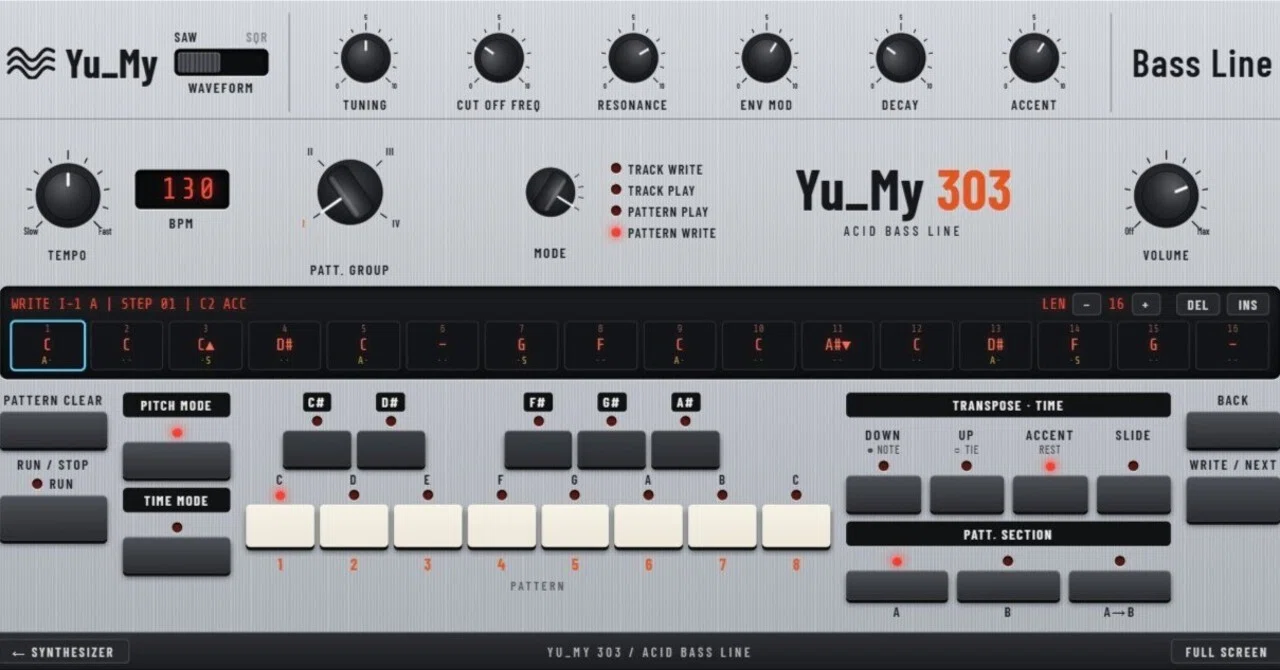 YM-303 Acid Bassline Synthesizer User Manual｜Yu my love