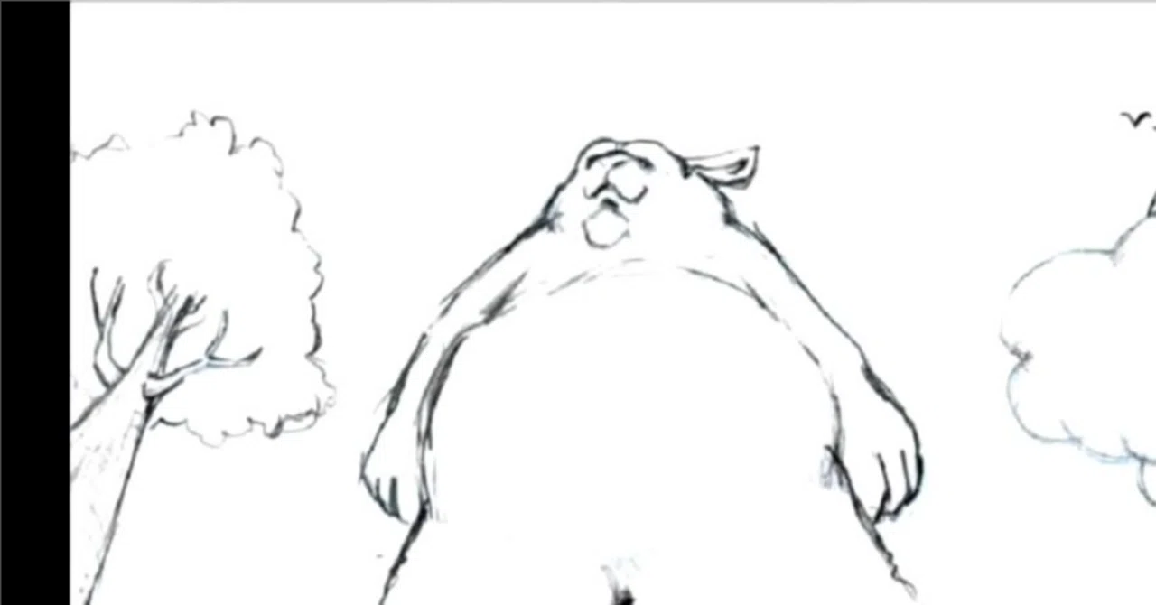 Even without fur, it's big. Composition and texture seen in the 4 ...