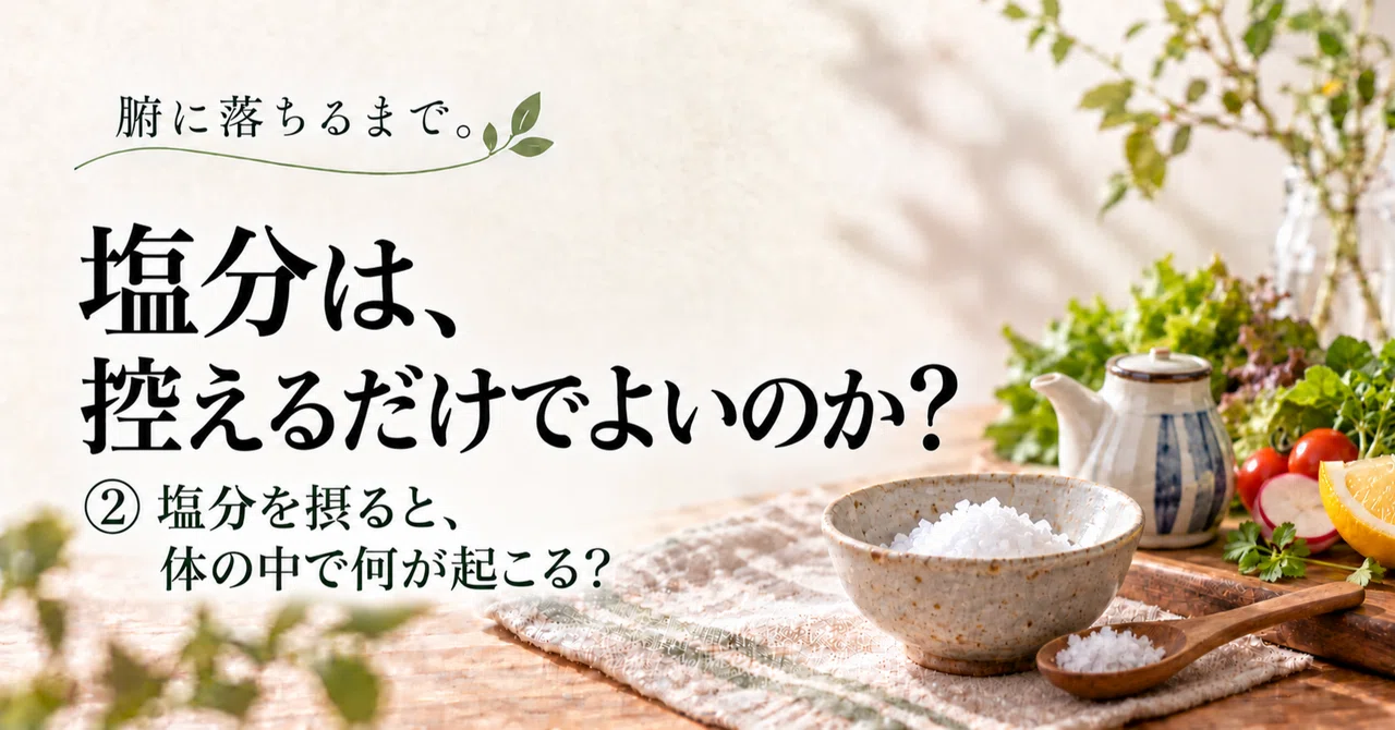 Is it enough to just cut back on salt? (2) | What happens in your body ...