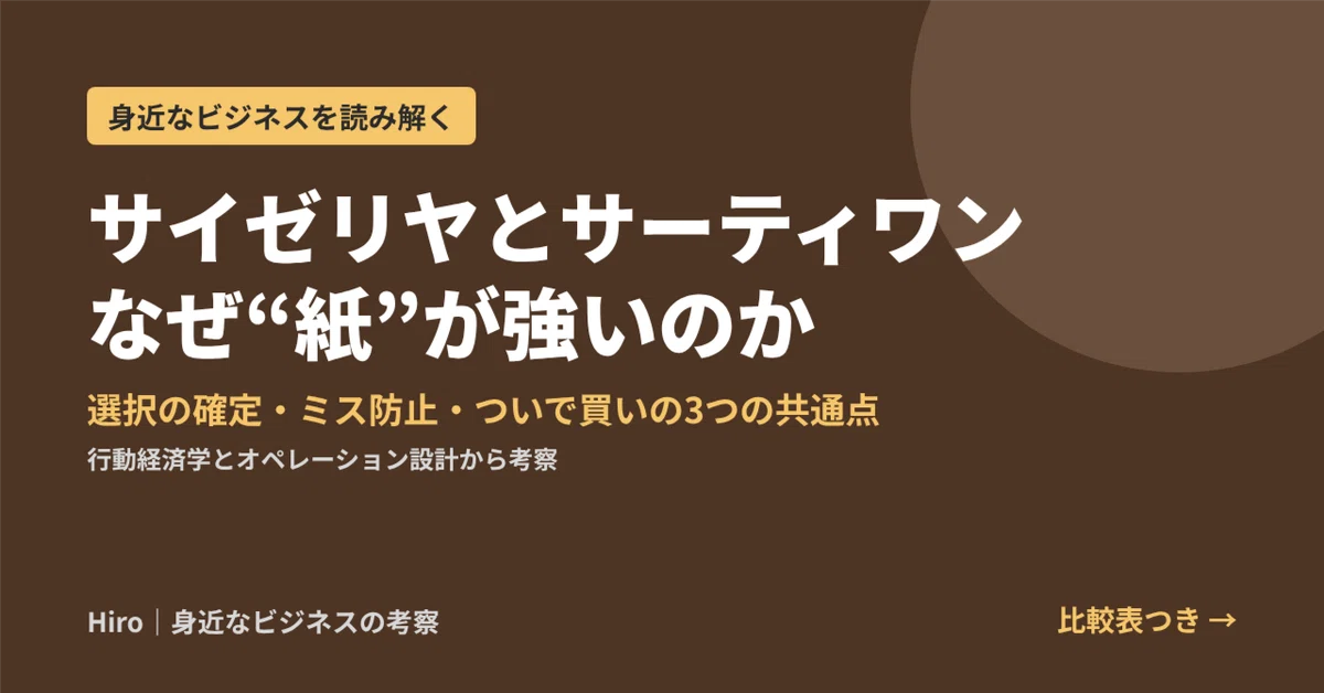 [Analysis] Saizeriya's 