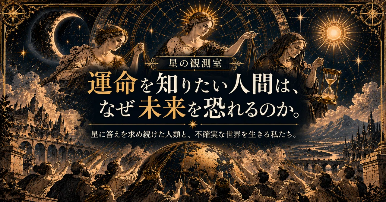 Why do humans who want to know their fate fear the future?｜星の観測室｜朔良 -Sara-