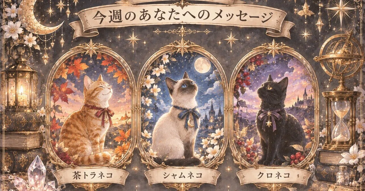 Star Movements from October 26th and a 3-Choice Reading｜かんなねこ