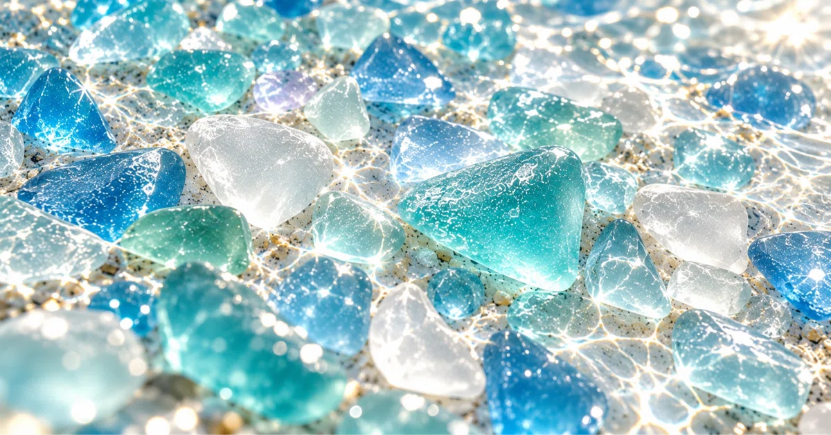 [Fragments of Wishes] Sea Glass Amulet Wallpaper: Sea Gems ...