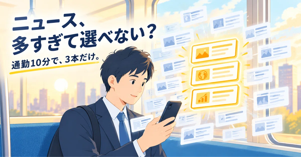 Orbit Note はじめまして。ニュースが頭に残らなかった私が、毎朝『3本だけ』にした理由|ORBIT