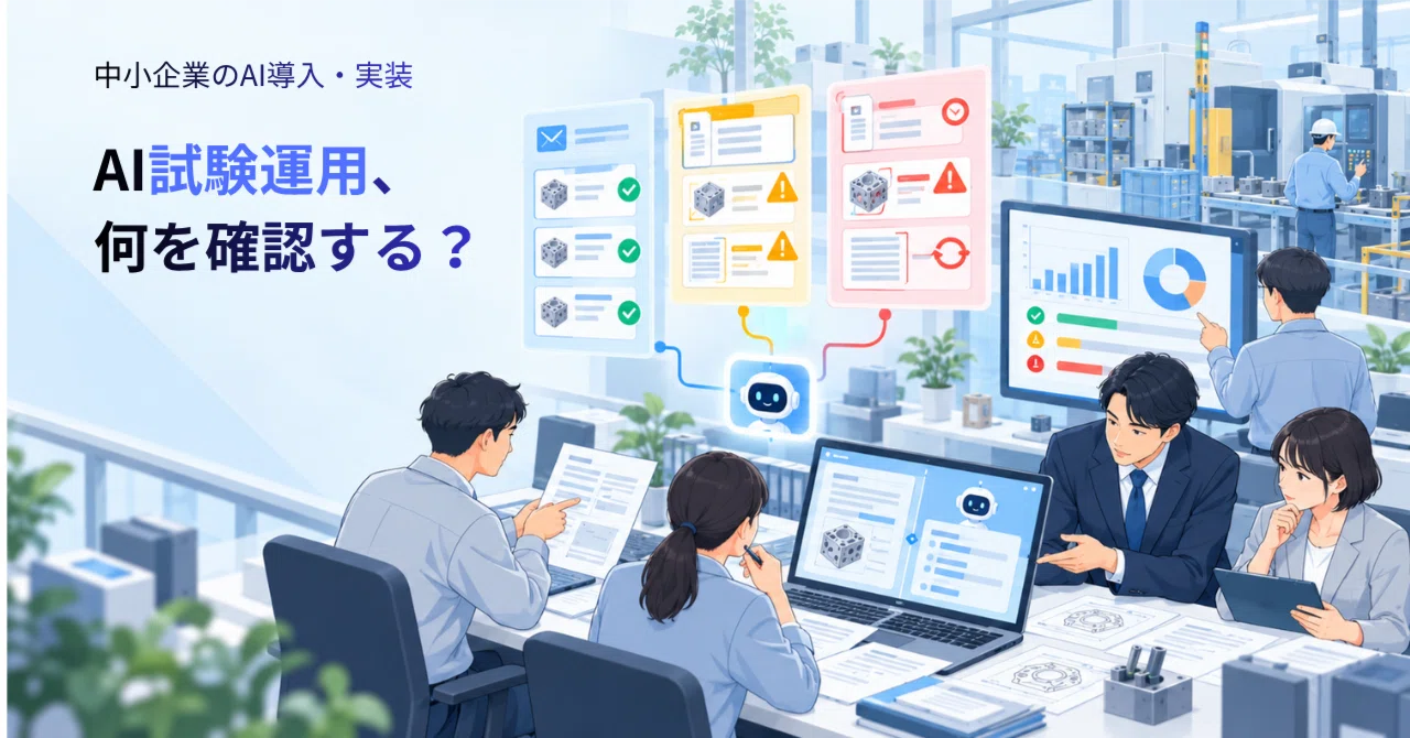 What should be verified during AI pilot testing?｜VICTOR CONSULTING