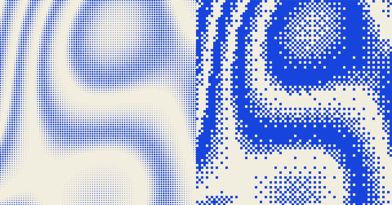 Turning the same patterns into crisp dots. Added a pixel mode to Math ...