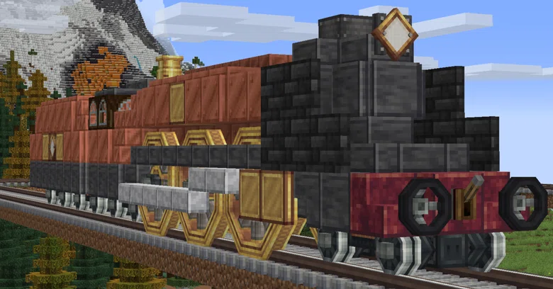 [Minecraft] I've decided to build an original commuter train using the ...