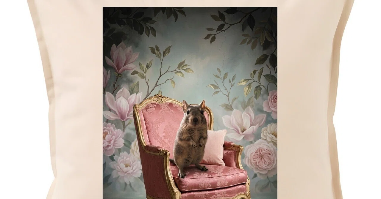 Degu Rococo-style Shabby Pink Cushion is now available!｜うちの子ルネサンス_ホーム ...