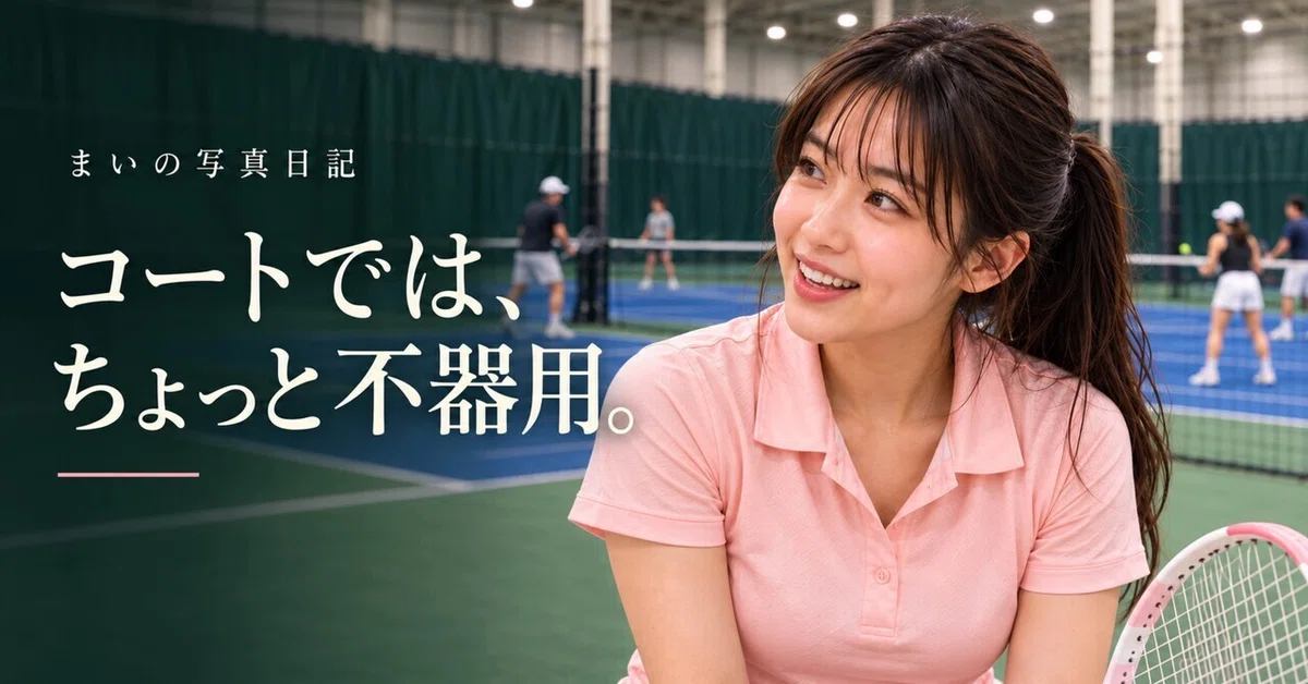 [Photo Diary] A bit clumsy on the court. Even on the court?｜まい💕MAI