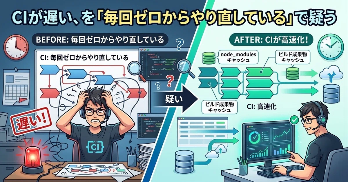 Suspecting "Starting from Scratch Every Time" When CI Is Slow｜akinori