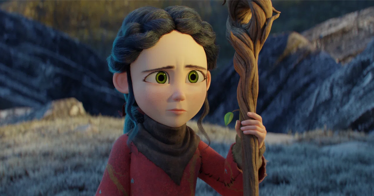 When does the red clothing in 'Spring' stand out? How the girl's ...