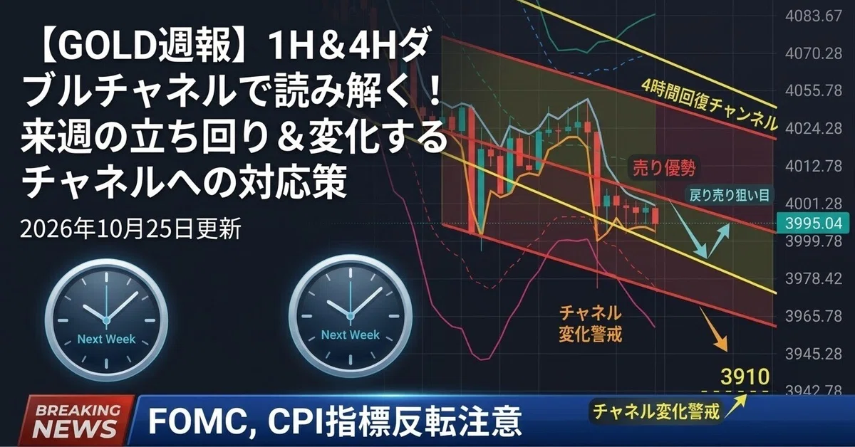 [GOLD Weekly Report] Decoding with 1H & 4H Double Channels! Next Week's ...