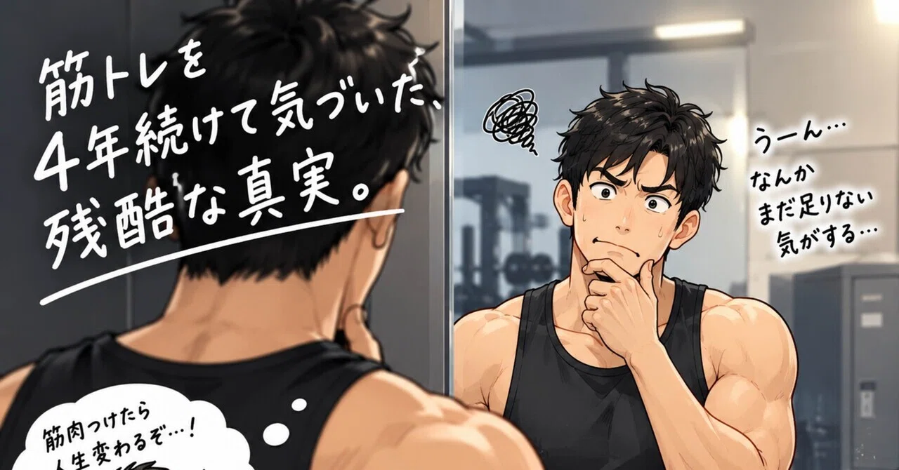 The brutal truth I realized after 4 years of strength training.｜キャプテンマッチョ