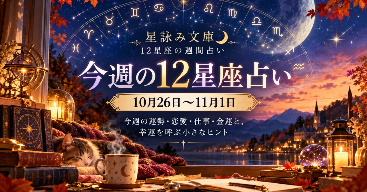 ⭐️Star Reading Library🌙｜Weekly Horoscope for the 12 Zodiac Signs｜星詠み文庫