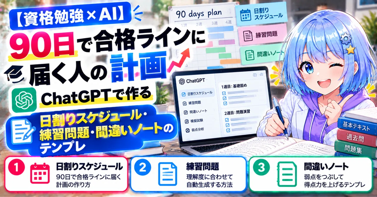 [Certification Study x AI] A Plan for Reaching the Passing Line in 90 ...