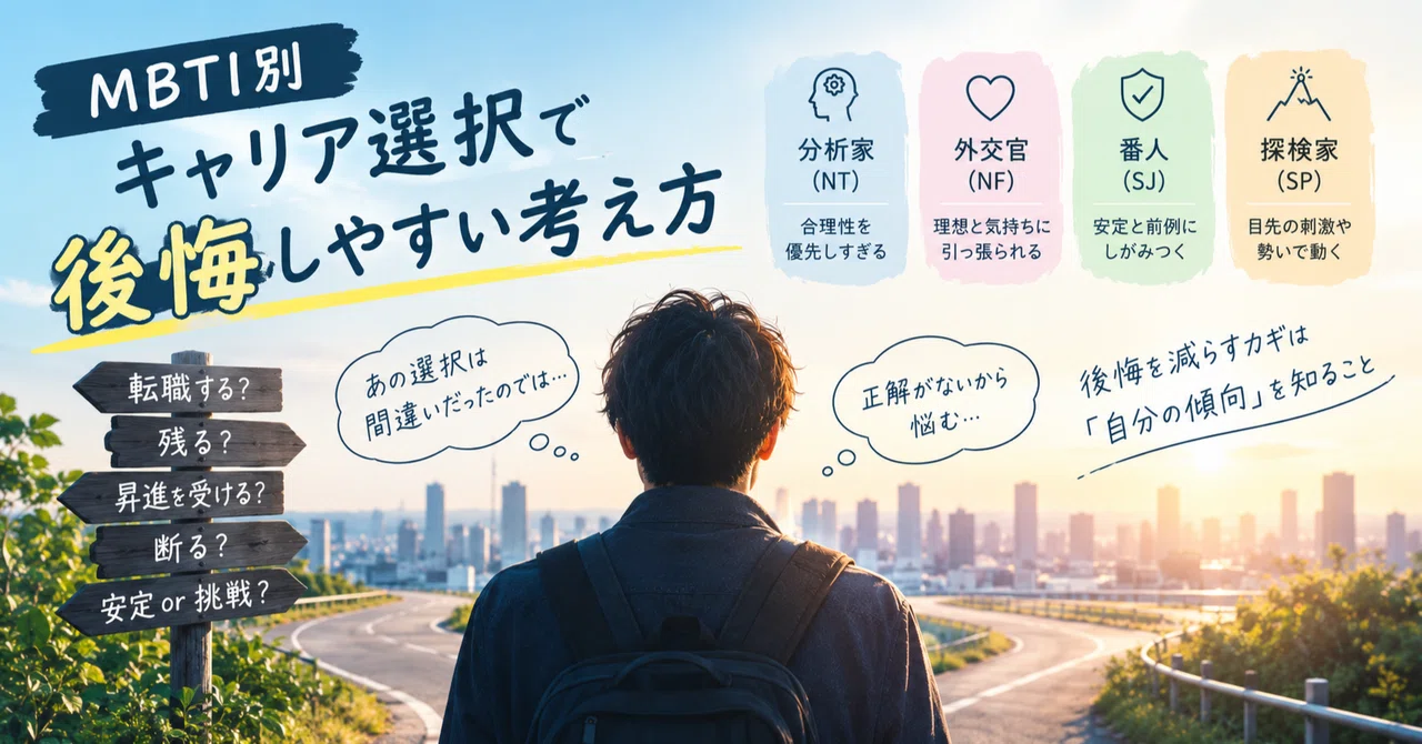 Thinking Patterns That Lead to Career Regrets by MBTI Type｜グロッシィ