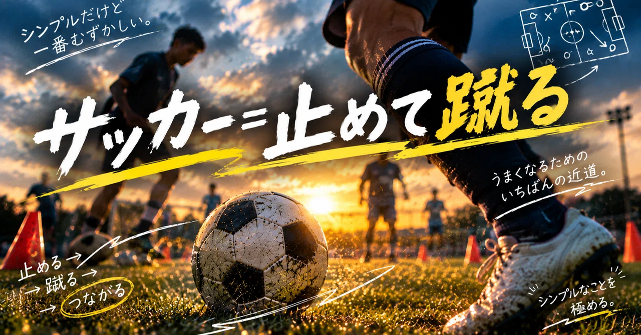 Soccer = Stop and Kick｜aooi