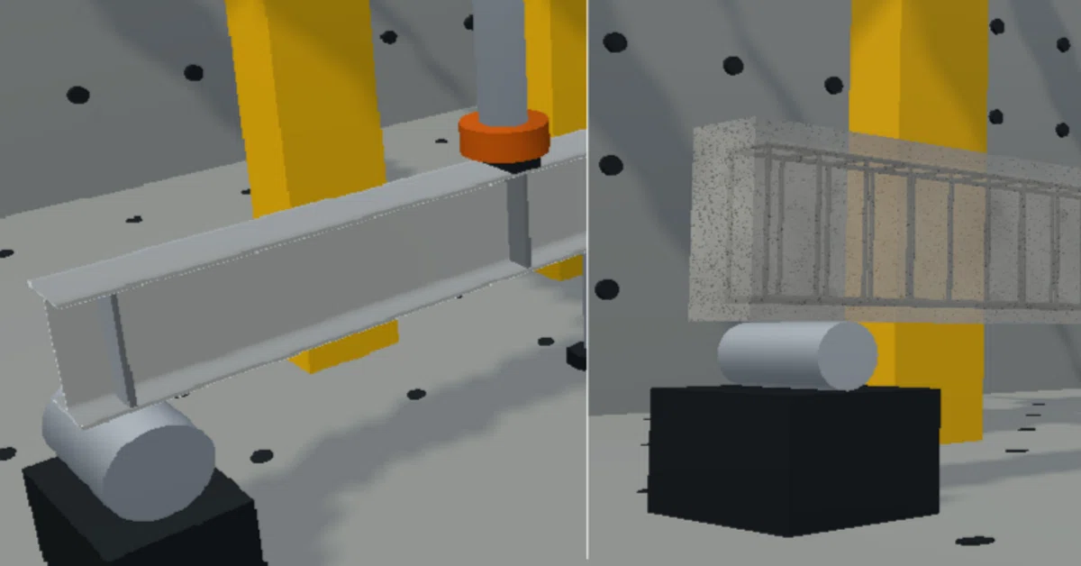 Educational Beam Bending Test Interactive Elasto-Plastic Analysis ...