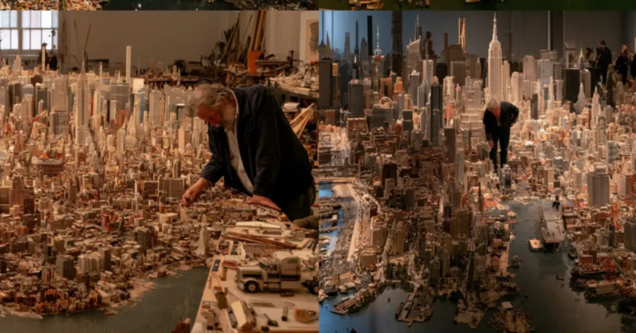 The man who spent 20 years building New York as a hobby. The value of ...