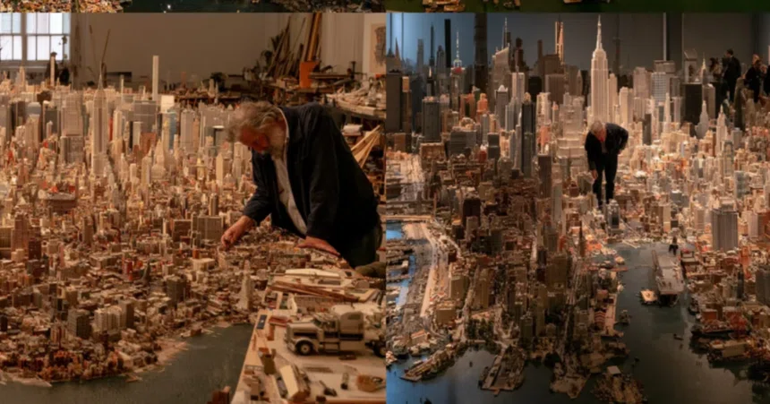 The man who spent 20 years building New York as a hobby. The value of ...