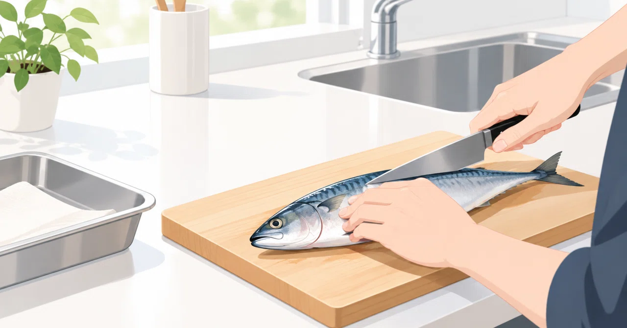 Cleaning fish keeps the kitchen organized｜いち