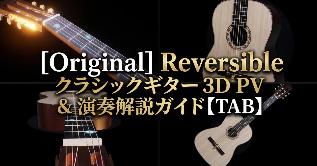 [Original] Reversible - Classical Guitar 3D PV & Performance Guide [TAB ...