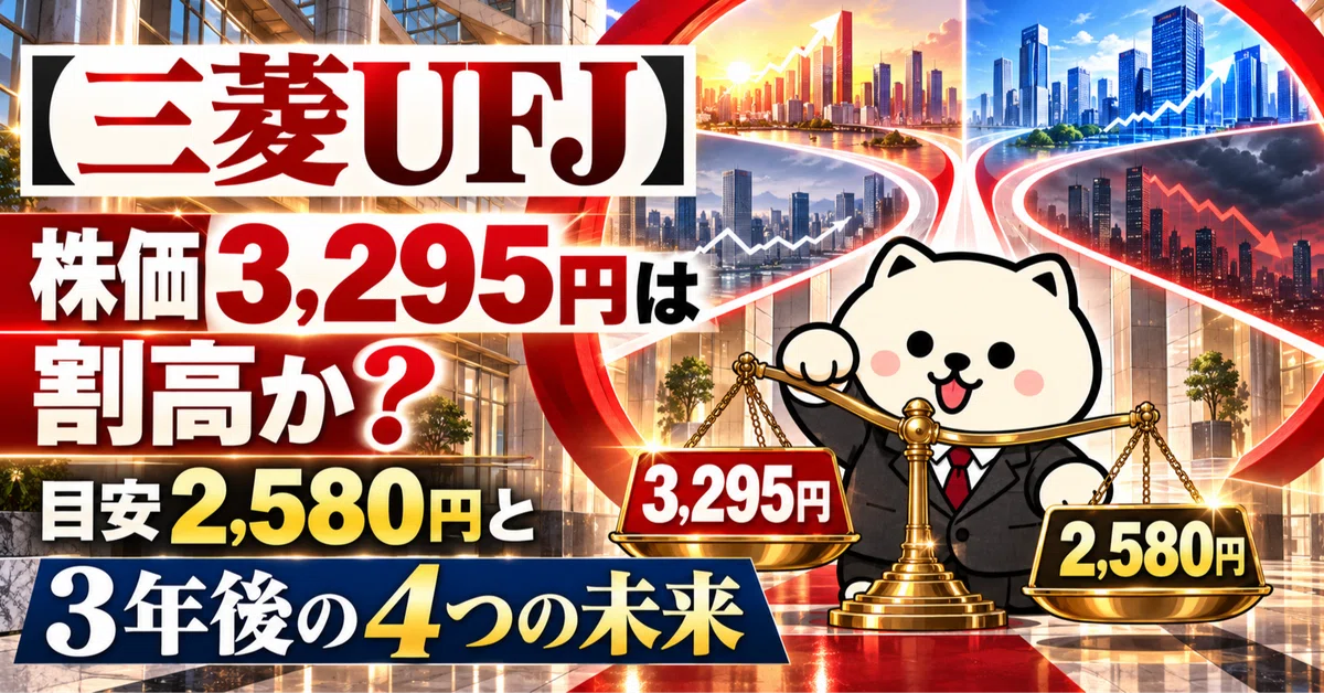 [Mitsubishi UFJ] Is the stock price of 3,295 yen overvalued? A ...