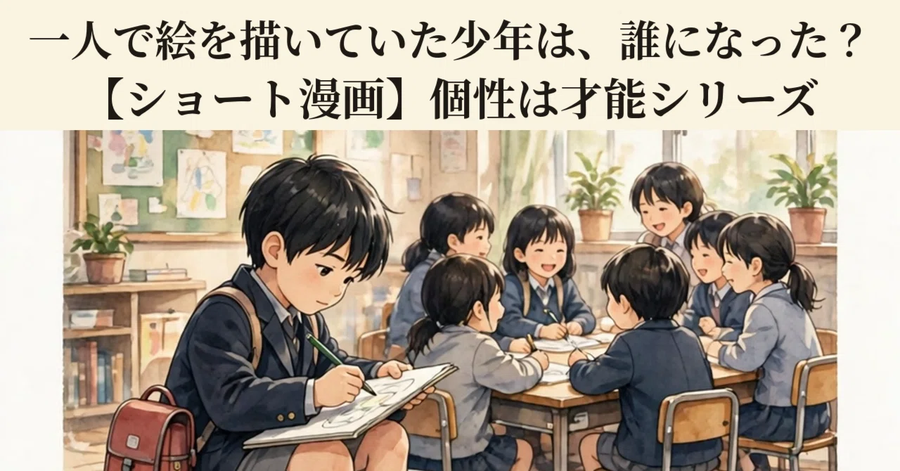 [Short Manga] Who did the boy who used to draw alone become ...