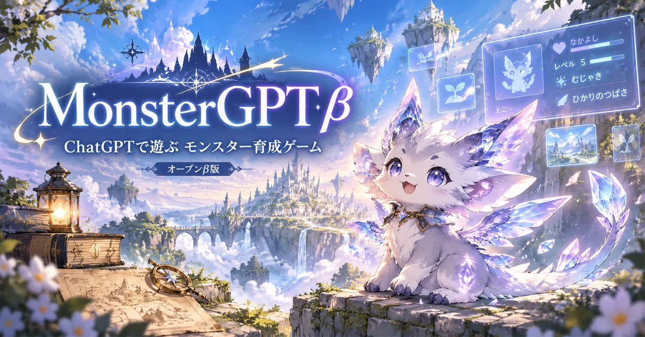 MonsterGPT Ver.1.2 β Original Monster Raising Game Startup Prompt｜リーザ