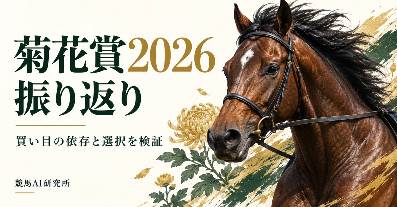 [AI Horse Racing Review] Kikuka Sho 2026 | Max Dependency Rate 65% → 55 ...