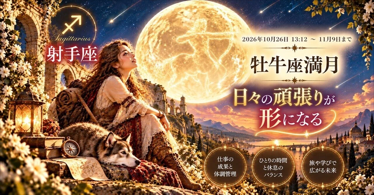 Daily Efforts Take Shape - Taurus Full Moon｜ぞのw.