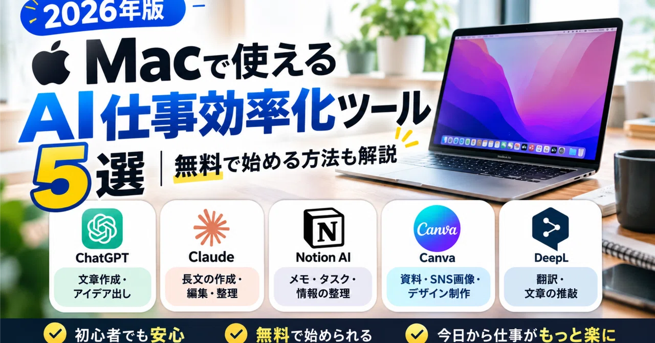 [2026 Edition] 5 AI Tools for Mac Productivity | How to Get Started for ...