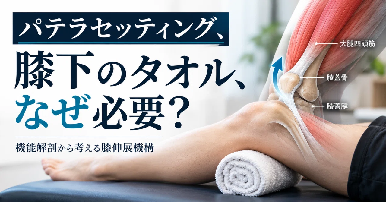 Can you explain the meaning of patella setting and placing a towel ...