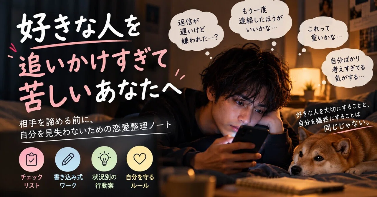For You Who Are Suffering from Chasing Someone You Love Too Much｜こいぬくん