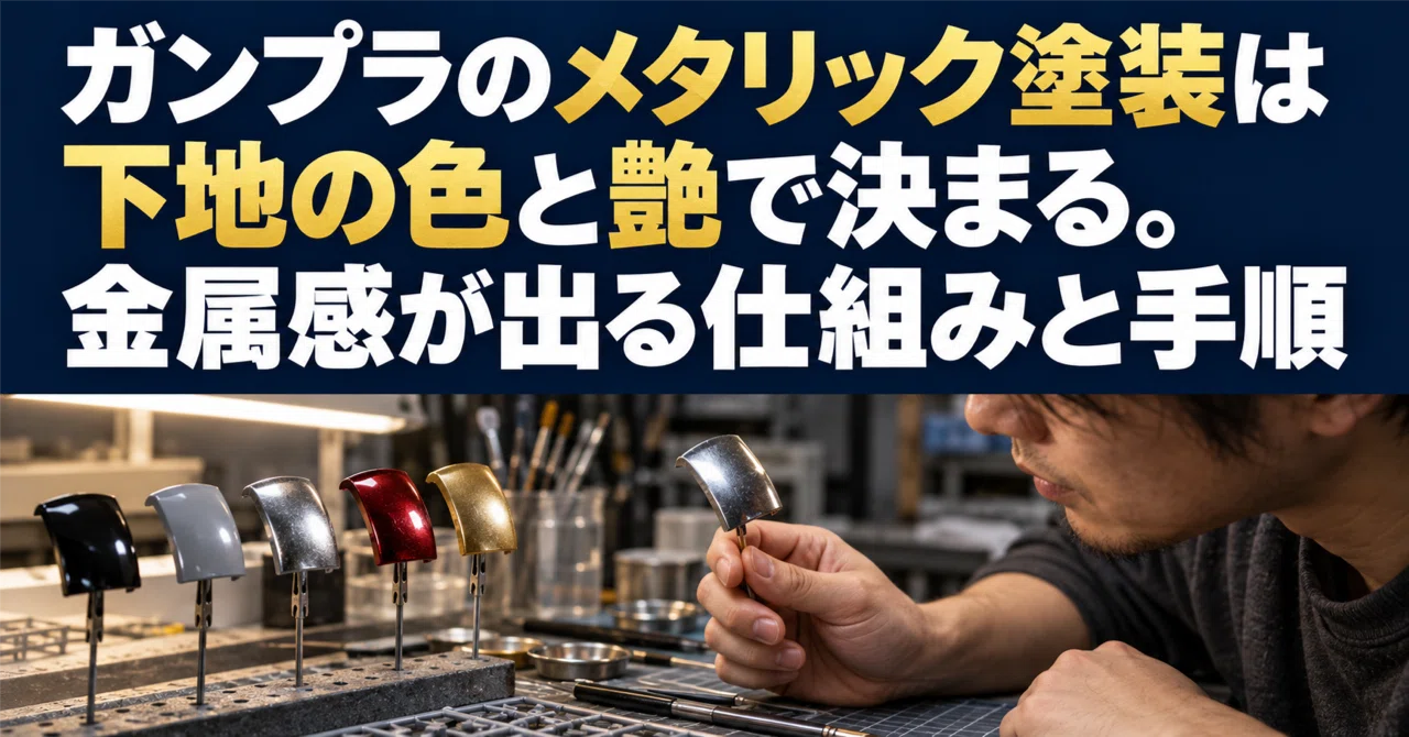 Gunpla metallic painting is determined by the base color and gloss. The ...