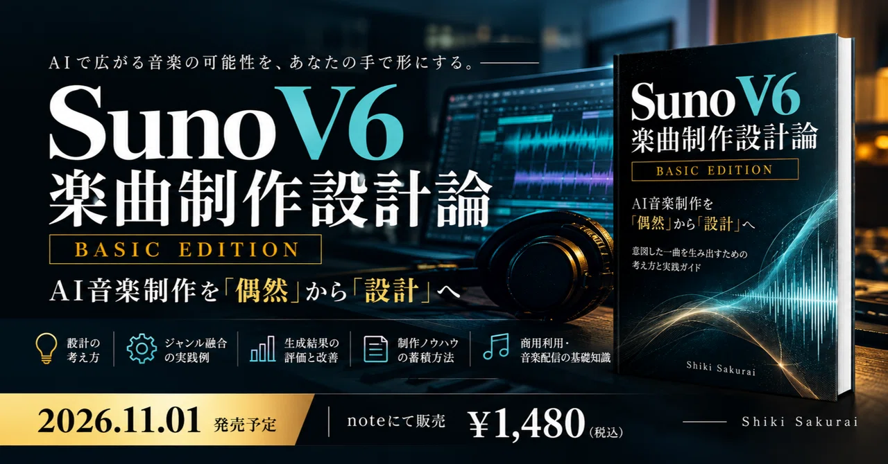 [Released November 1st] Suno V6 Music Production Design Theory BASIC ...