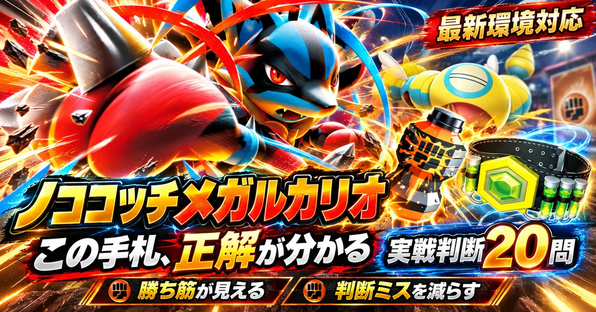 [Reducing Judgment Errors with the Dudunsparce Mega Lucario Deck] What ...
