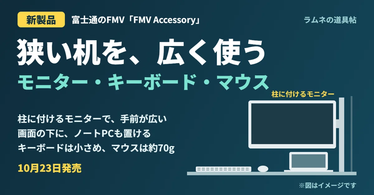 [New Product] Monitor, keyboard, and mouse for small desks. Three ...