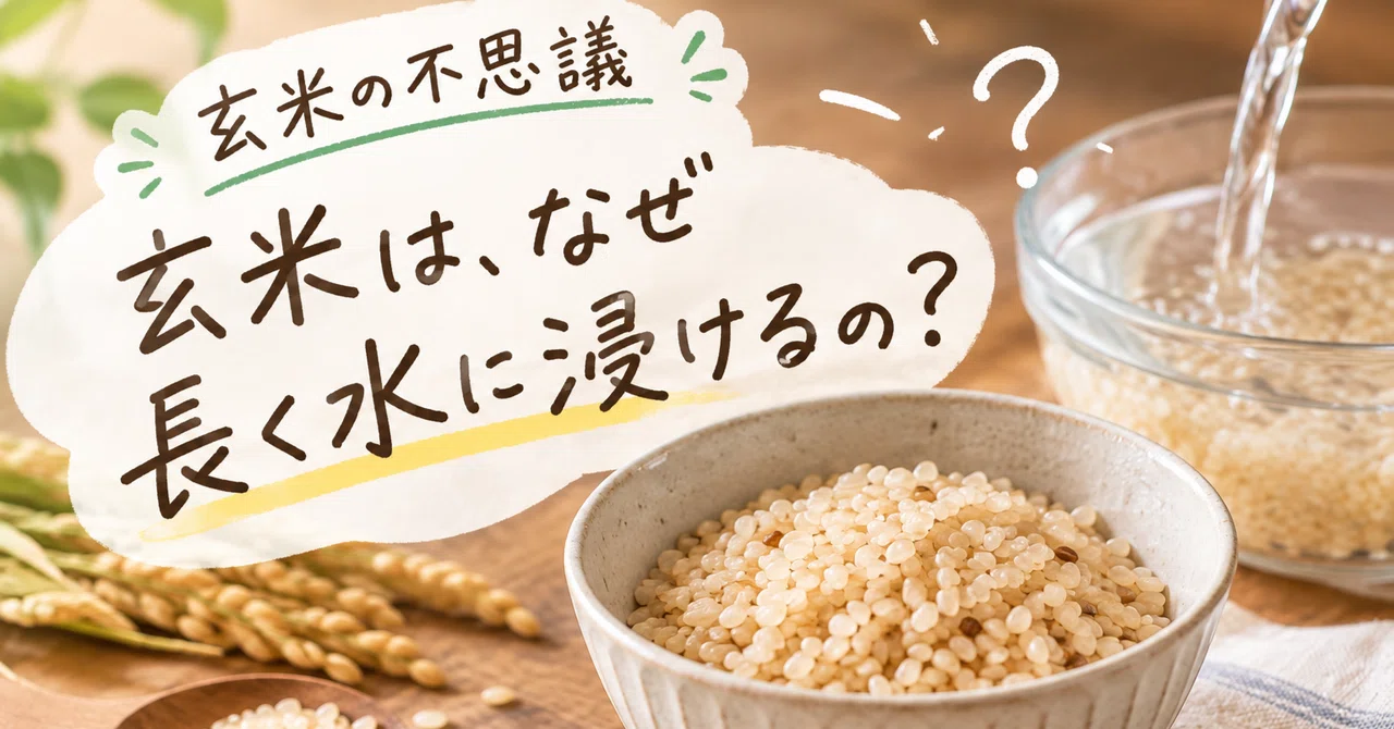 【The Mystery of Brown Rice】Why do you soak brown rice in water for a ...