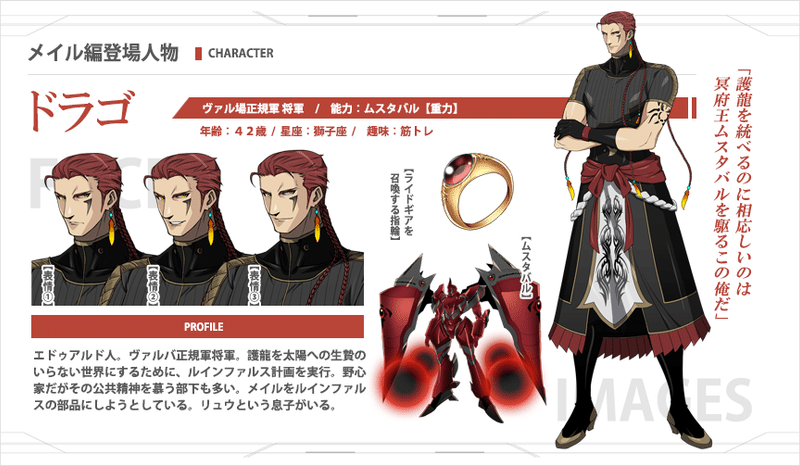 蒼鋼のドラグーン メイル編人物紹介 八神 旭 Note