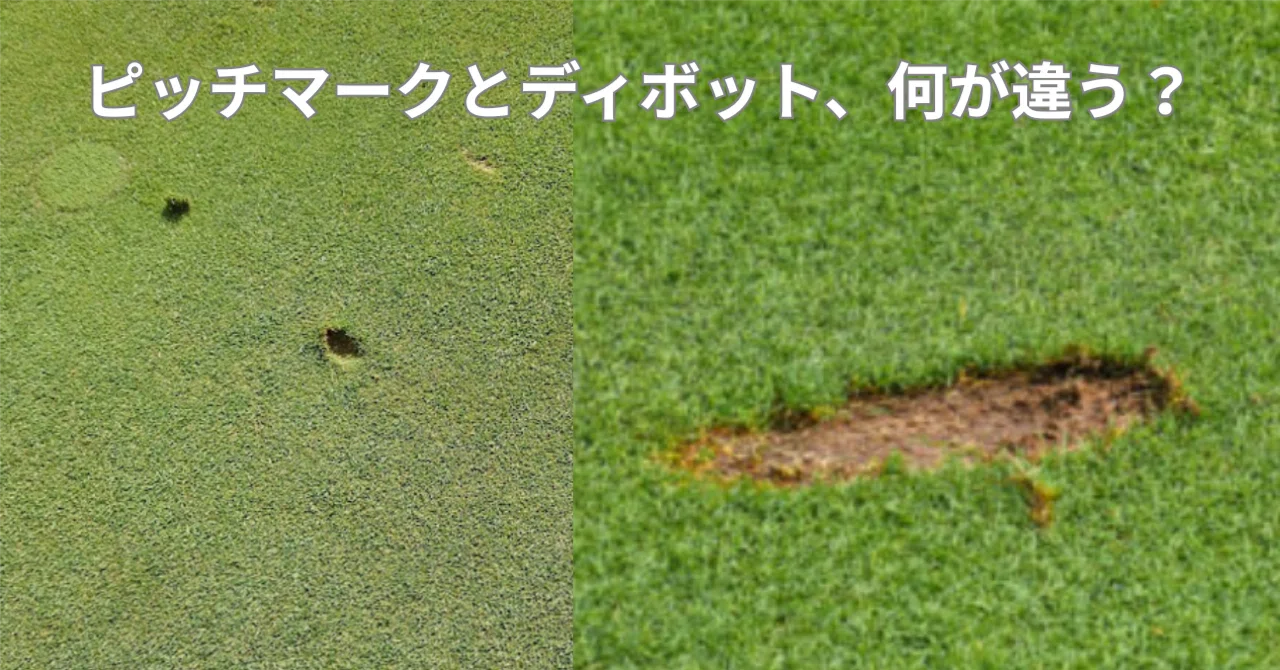 ピッチマークとディボット跡の違い｜ゴルフ初心者がグリーンで ...